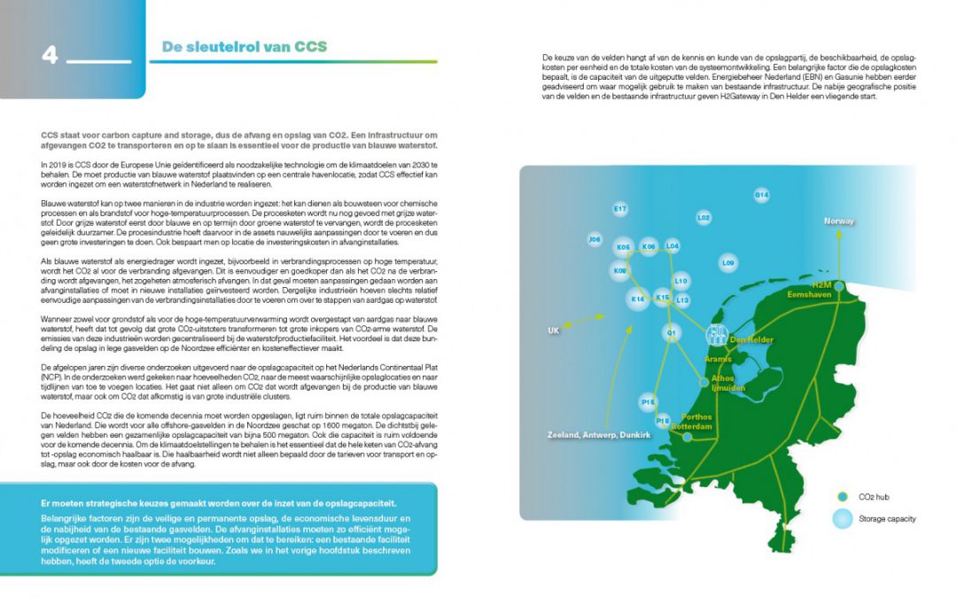 Grafische vormgeving rapport NHN waterstoffabriek Den Helder