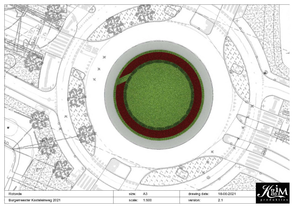 visualisatie van de beplanting werktekening